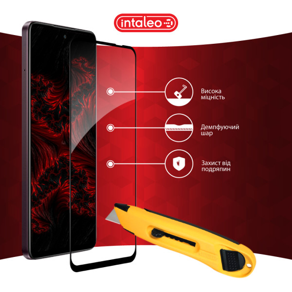 Фото - Защитное стекло для смартфона Intaleo 9H 3D for Oppo A3 4G / A80 / A3x 5G Black (1283126612824)