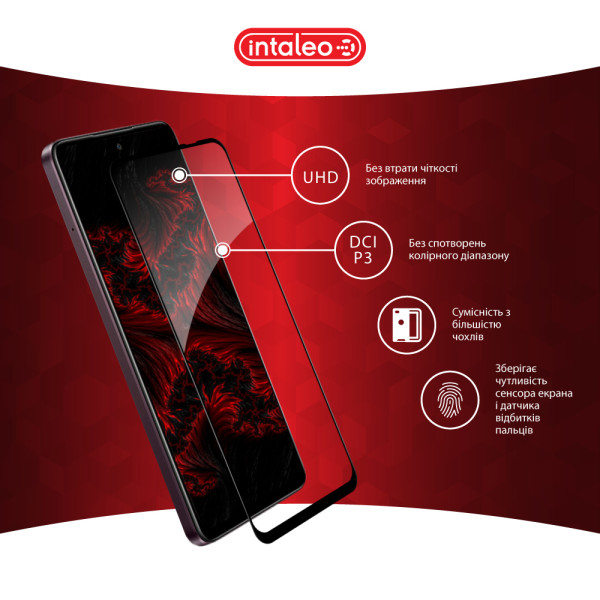Фото - Защитное стекло для смартфона Intaleo 9H 3D for Oppo A3 4G / A80 / A3x 5G Black (1283126612824)