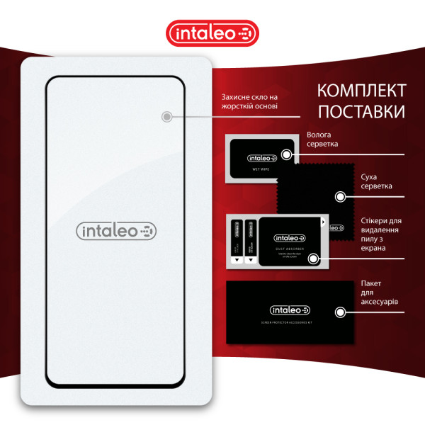 Фото - Захисне скло для смартфону Intaleo 9H 3D for Oppo A3 5G Black (1283126598760)