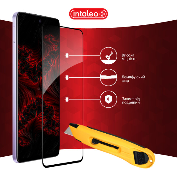Фото - Захисне скло для смартфону Intaleo 9H 3D for Oppo A3 5G Black (1283126598760)