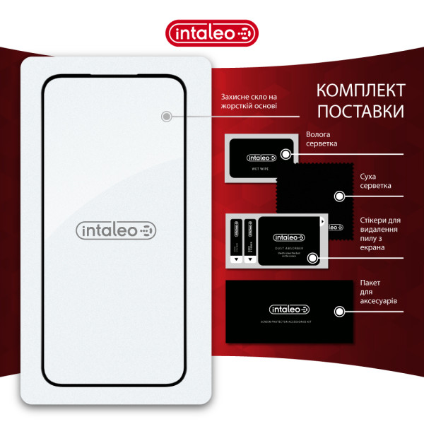 Фото - Захисне скло для смартфону Intaleo 9H 3D for Oppo A6 pro Black (1283126637193)