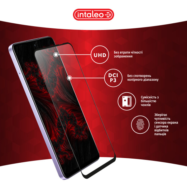 Фото - Защитное стекло для смартфона Intaleo 9H 3D for Oppo A80 / A3x 5G / A3 4G Black (1283126598777)