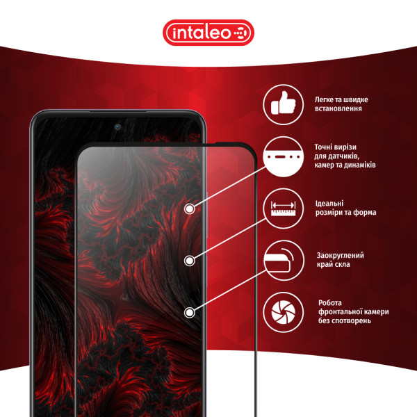 Фото - Защитное стекло для смартфона Intaleo 9H 3D for Oppo A80 / A3x 5G / A3 4G Black (1283126598777)
