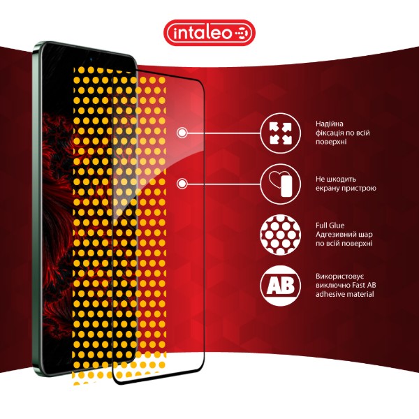 Фото - Захисне скло для смартфону Intaleo 9H 3D for Realme 12+ Black (1283126592485)