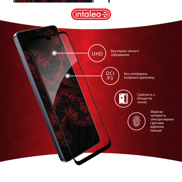 Фото - Захисне скло для смартфону Intaleo 9H 3D for Realme Note 60 Black (1283126608995)