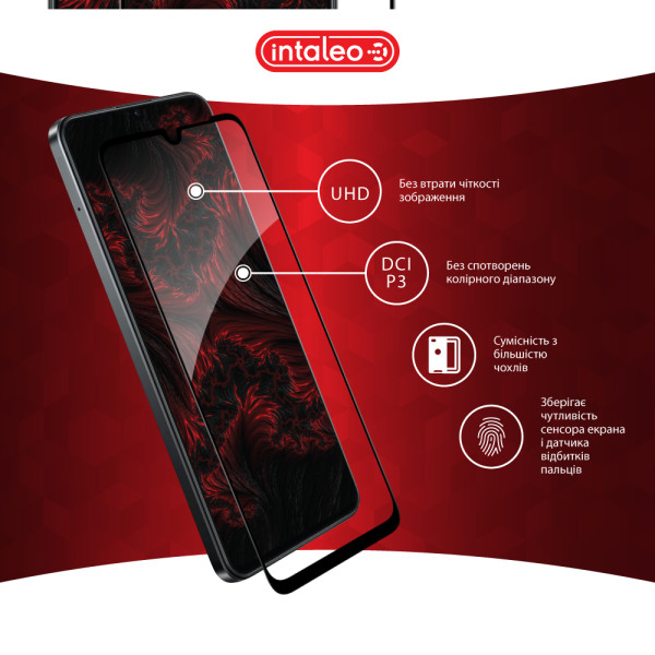 Фото - Защитное стекло для смартфона Intaleo 9H 3D for Realme Note 60X Black (1283126609053)