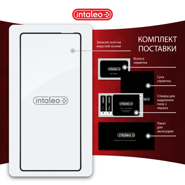 Фото - Захисне скло для смартфону Intaleo 9H 3D for Tecno Pova 6 Pro / Pova 6 Black (1283126593765)
