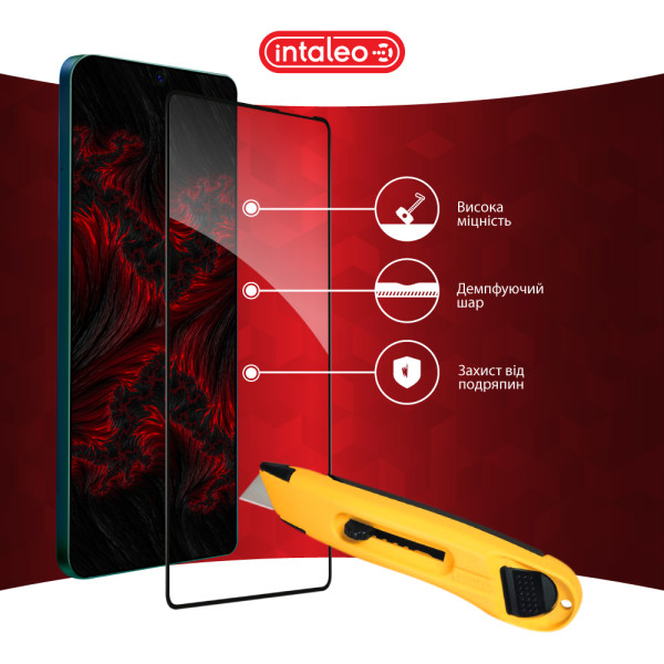 Фото - Захисне скло для смартфону Intaleo 9H 3D for Tecno Pova 6 Pro / Pova 6 Black (1283126593765)