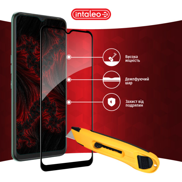 Фото - Защитное стекло для смартфона Intaleo 9H 3D for Tecno Spark 7 Black (1283126515200)