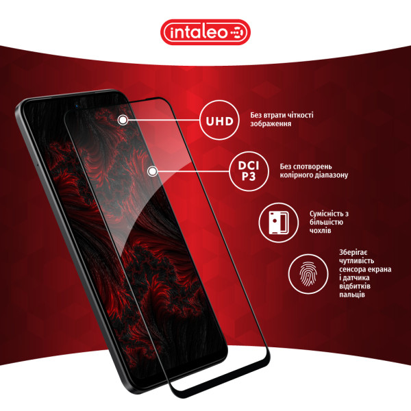 Фото - Захисне скло для смартфону Intaleo 9H 3D for Xiaomi Redmi Note 11 5G Black (1283126522802)