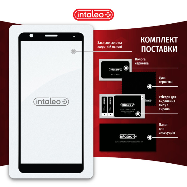 Фото - Захисне скло для смартфону Intaleo 9H 3D for ZTE Blade A31 Plus Black (1283126523113)