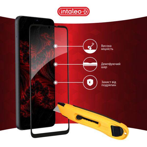 Фото - Захисне скло для смартфону Intaleo 9H 3D for ZTE Blade A35 / A55 / A36 / A56 Black (1283126598739)