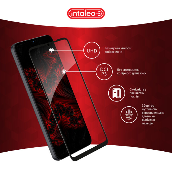 Фото - Захисне скло для смартфону Intaleo 9H 3D for ZTE Blade A35 / A55 / A36 / A56 Black (1283126598739)