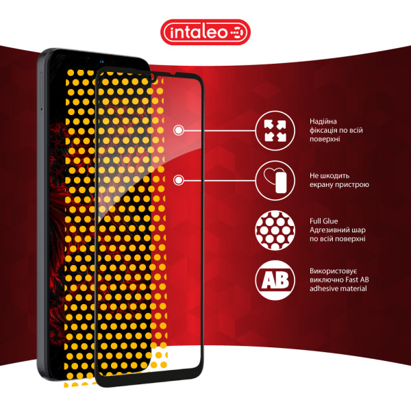 Фото - Захисне скло для смартфону Intaleo 9H 3D for ZTE Blade A55 / Blade A35 / Blade A36 / Blade A56 Black (1283126598746)