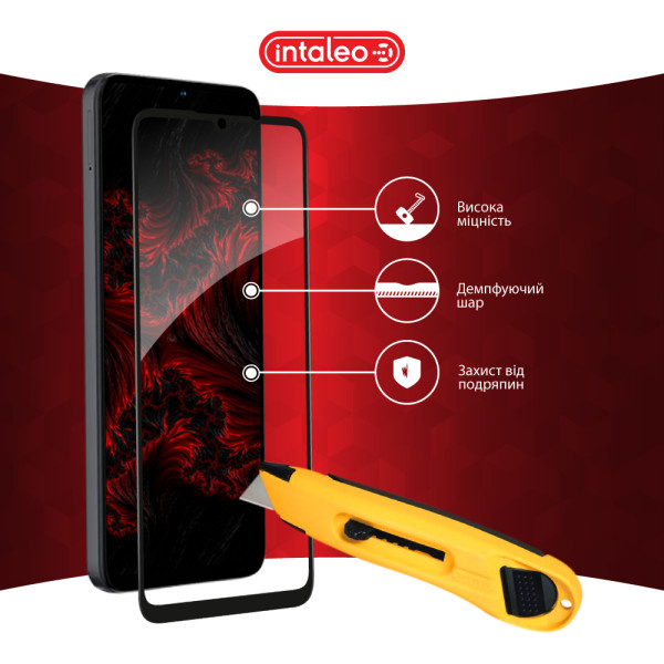 Фото - Захисне скло для смартфону Intaleo 9H 3D for ZTE Blade A55 / Blade A35 / Blade A36 / Blade A56 Black (1283126598746)