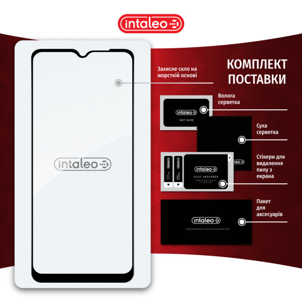 Фото - Захисне скло для смартфону Intaleo 9H 3D for ZTE Blade A73 5G Black (1283126620768)