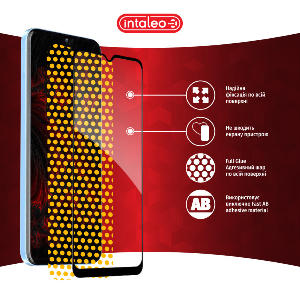 Фото - Захисне скло для смартфону Intaleo 9H 3D for ZTE Blade A73 5G Black (1283126620768)