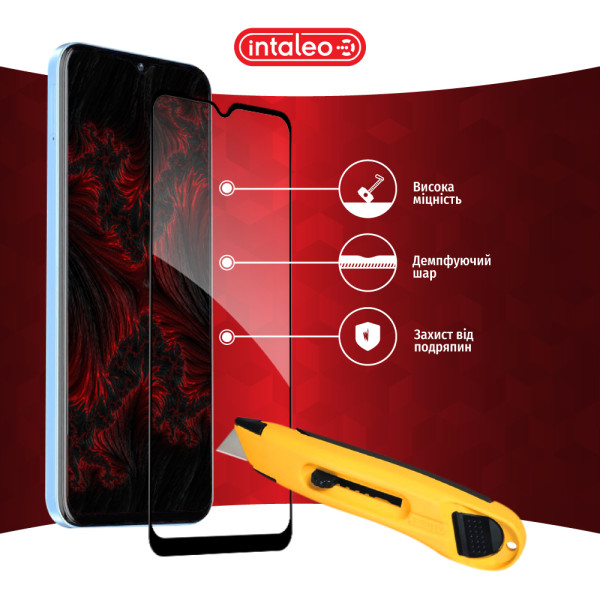 Фото - Захисне скло для смартфону Intaleo 9H 3D for ZTE Blade A73 5G Black (1283126620768)