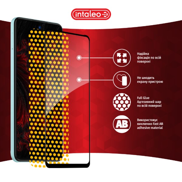 Фото - Захисне скло для смартфону Intaleo 9H 3D for ZTE Blade A75 Black (1283126620898)