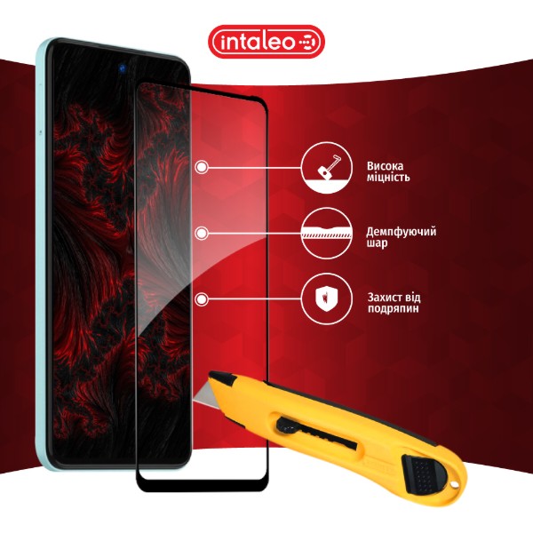 Фото - Захисне скло для смартфону Intaleo 9H 3D for ZTE Blade A75 Black (1283126620898)