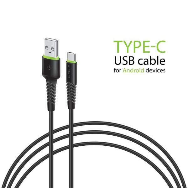 Фото - Кабель Intaleo CBFLEXT1 USB-USB Type-C 1.2m Black (1283126487484)