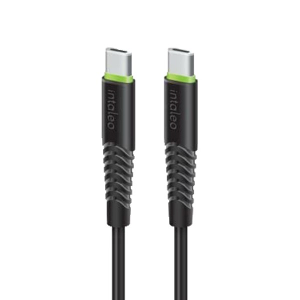 Фото - Кабель Intaleo CBFLEXTT0 Type-C Type-C 60W 0,2m Black (1283126559495)