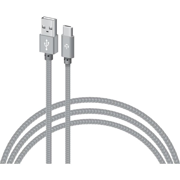 Фото - Кабель Intaleo CBGNYT2 USB-USB Type-C 2m Grey (1283126489143)