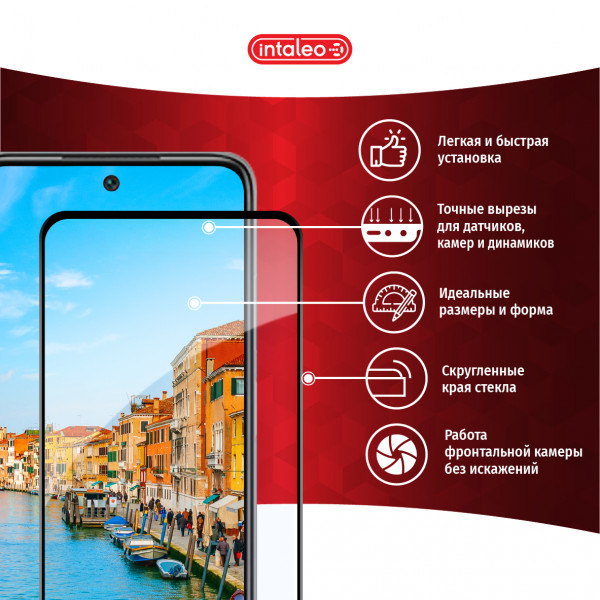 Фото - Защитное стекло для смартфона Intaleo Full Glue for Xiaomi Redmi 10 (1283126517389)