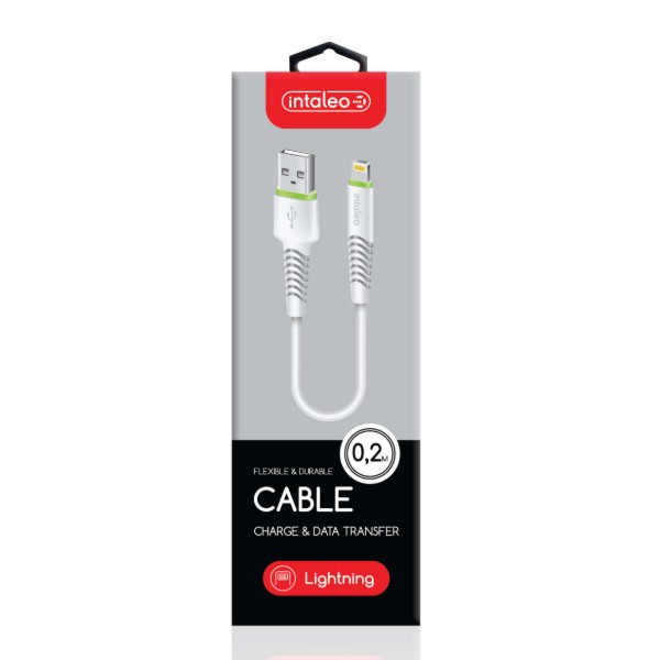 Фото - Кабель Intaleo Lightning 0,2м White (CBFLEXL0)