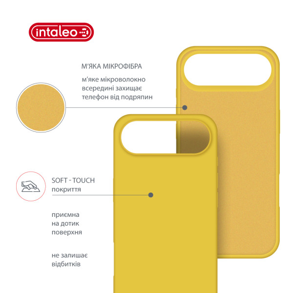 Фото - Чехол для смартфона Intaleo Silicone Case for Apple iPhone 17 Air Yellow (1283126630484)