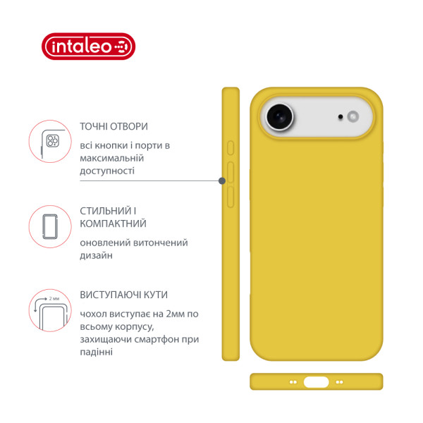 Фото - Чехол для смартфона Intaleo Silicone Case for Apple iPhone 17 Air Yellow (1283126630484)