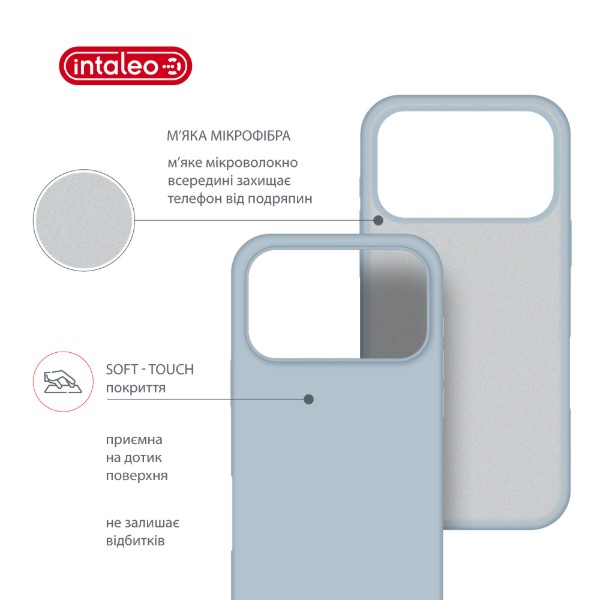 Фото - Чохол для смартфону Intaleo Silicone Case for Apple iPhone 17 Pro Blue (1283126630491)