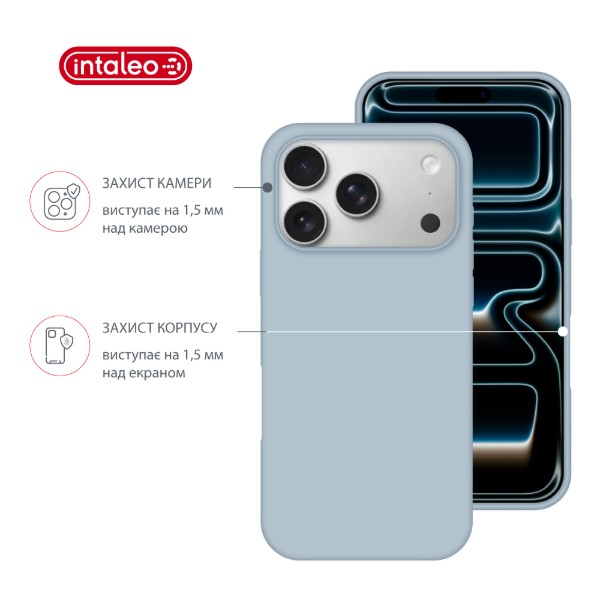 Фото - Чохол для смартфону Intaleo Silicone Case for Apple iPhone 17 Pro Blue (1283126630491)