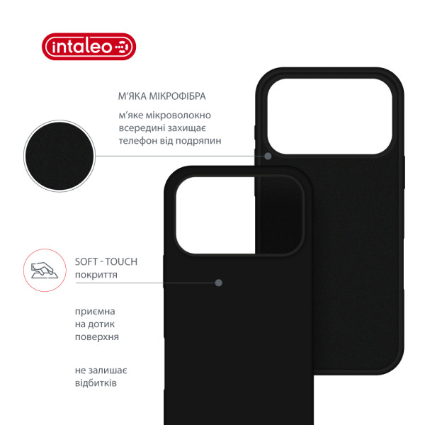 Фото - Чехол для смартфона Intaleo Silicone Case for Apple iPhone 17 Pro Max Black (1283126630545)