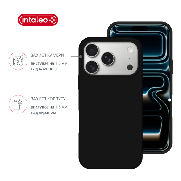 Фото - Чехол для смартфона Intaleo Silicone Case for Apple iPhone 17 Pro Max Black (1283126630545)