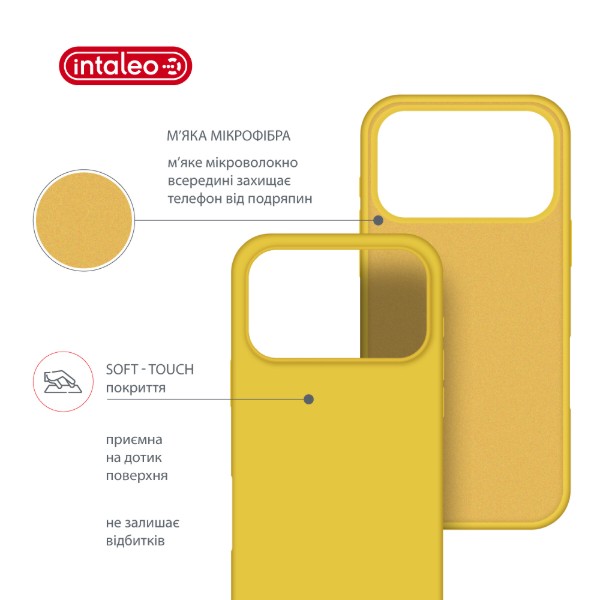 Фото - Чохол для смартфону Intaleo Silicone Case for Apple iPhone 17 Pro Max Yellow (1283126630569)