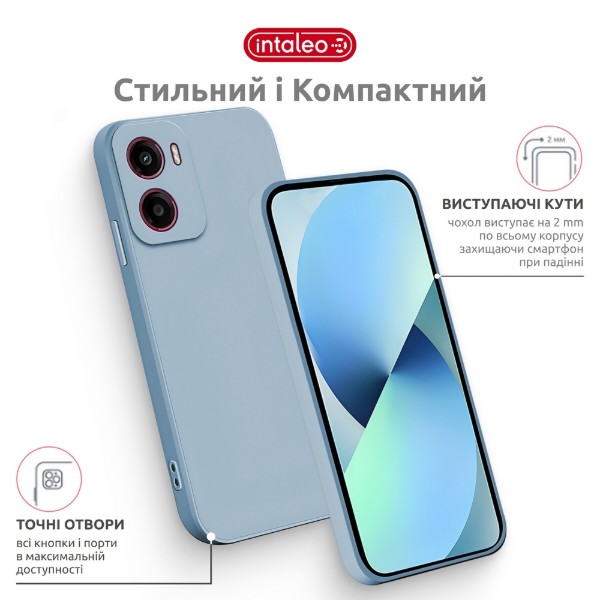 Фото - Чохол для смартфону Intaleo SoftShell for Motorola Moto G05 Blue (1283126632273)
