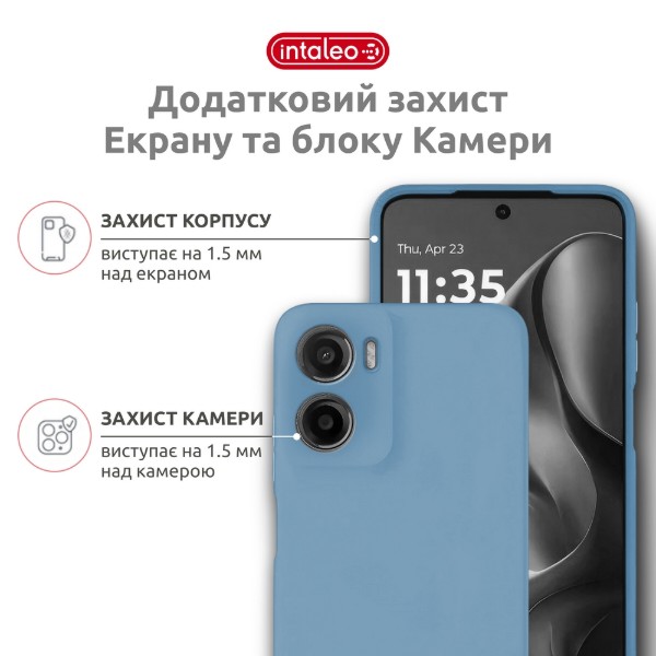 Фото - Чохол для смартфону Intaleo SoftShell for Motorola Moto G05 Blue (1283126632273)