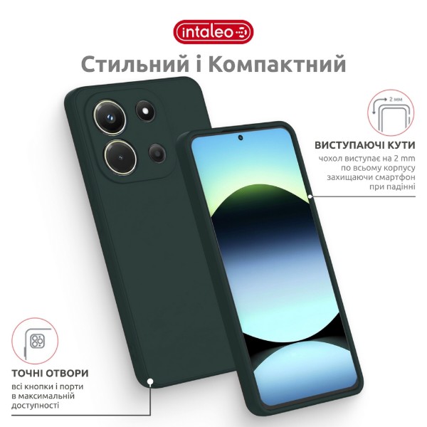 Фото - Чохол для смартфона Intaleo SoftShell for Motorola Moto G15/G15 Power Dark Green (1283126632341)