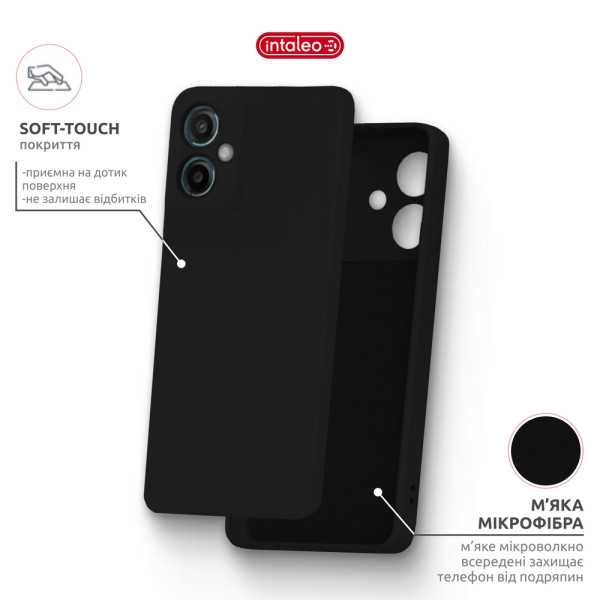 Фото - Чехол для смартфона Intaleo SoftShell for Motorola Moto G55 Black (1283126632419)