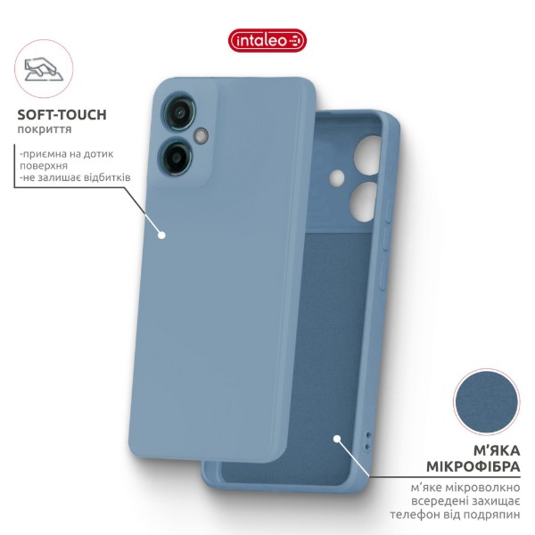 Фото - Чохол для смартфону Intaleo SoftShell for Motorola Moto G55 Blue (1283126632372)