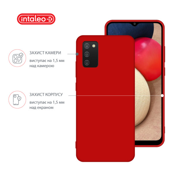 Фото - Чохол для смартфону Intaleo SoftShell for Samsung Galaxy A02S Red (1283126609466)