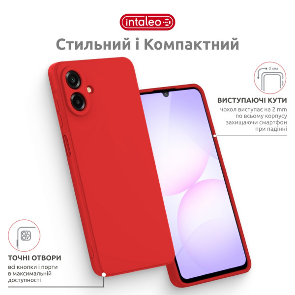 Фото - Чохол для смартфону Intaleo SoftShell for Samsung Galaxy A07 Red (1283126631269)