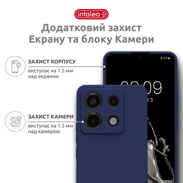 Фото - Чохол для смартфону Intaleo SoftShell for Xiaomi Redmi Note 13 Pro 4G Blue (1283126632488)