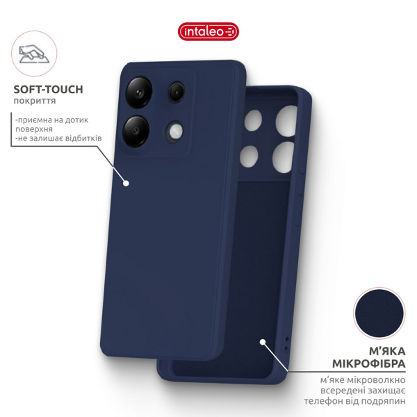 Фото - Чохол для смартфону Intaleo SoftShell for Xiaomi Redmi Note 13 Pro 4G Blue (1283126632488)