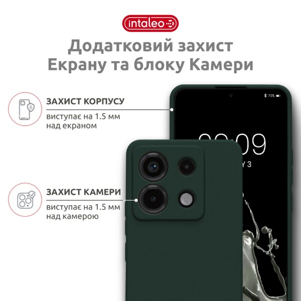 Фото - Чохол для смартфону Intaleo SoftShell 
for Xiaomi Redmi Note 13 Pro 4G 
Dark Green (1283126632495)