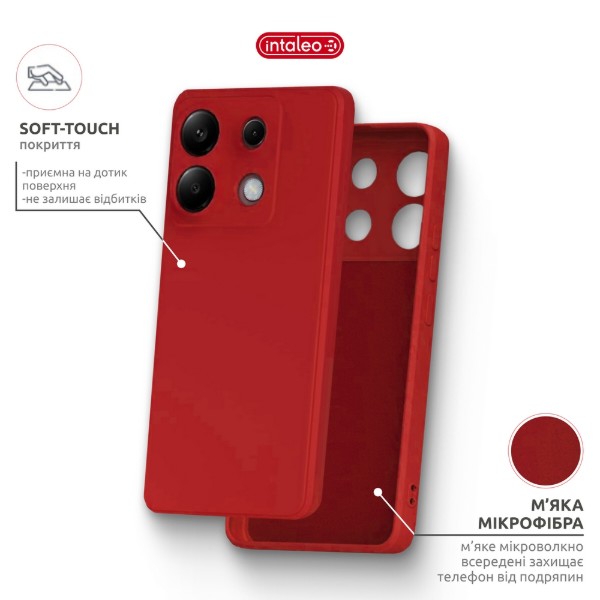 Фото - Чохол для смартфону Intaleo SoftShell 
for Xiaomi Redmi Note 13 Pro 4G 
Red (1283126632501)
