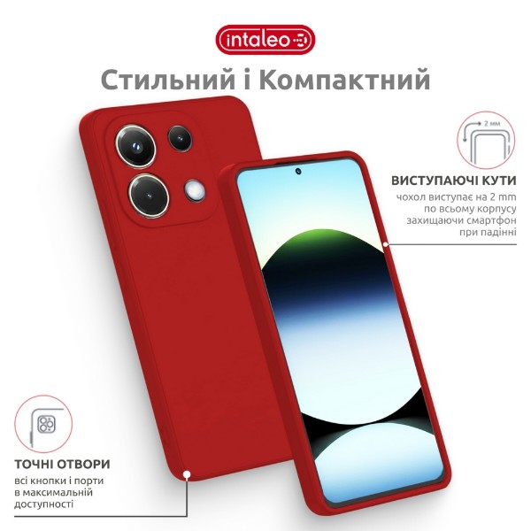Фото - Чохол для смартфону Intaleo SoftShell 
for Xiaomi Redmi Note 13 Pro 4G 
Red (1283126632501)