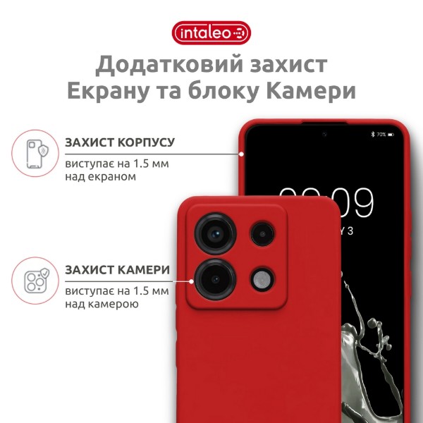 Фото - Чохол для смартфону Intaleo SoftShell 
for Xiaomi Redmi Note 13 Pro 4G 
Red (1283126632501)