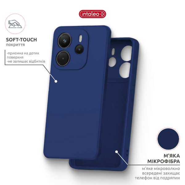 Фото - Чохол для смартфону Intaleo SoftShell 
for Xiaomi Redmi Note 14S 4G Blue (1283126631344)